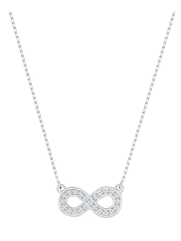 18K Gold Plated Titanium Sparkling Infinity Necklace