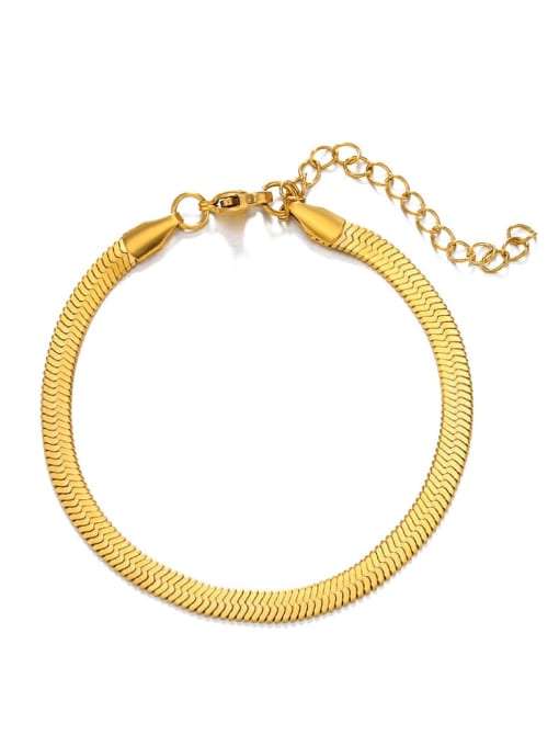 18K Gold Plated Snake Chain Link Bracelet - Twinkle Charm