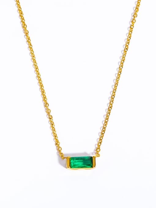 18K Gold Plated Titanium Birthstone Necklace