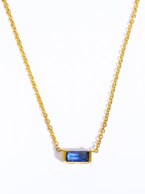 18K Gold Plated Titanium Birthstone Necklace