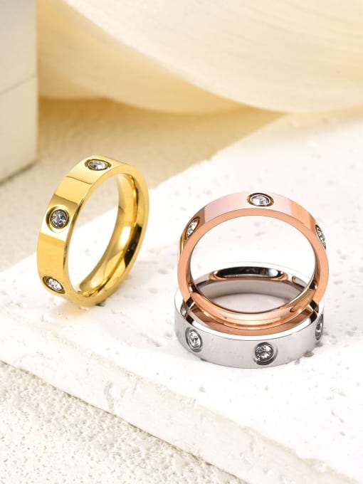 18K Gold Plated Titanium Love Ring