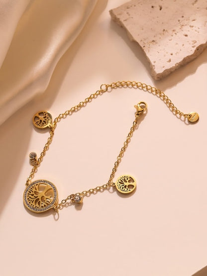 18K Gold Plated Tree of Life Bracelet