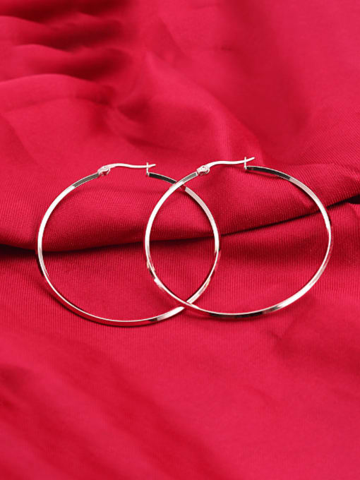 14K Gold Plated Round Hoop Earring - Twinkle Charm