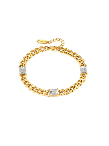 18K Gold Plated Bracelet with Zirconia - Twinkle Charm