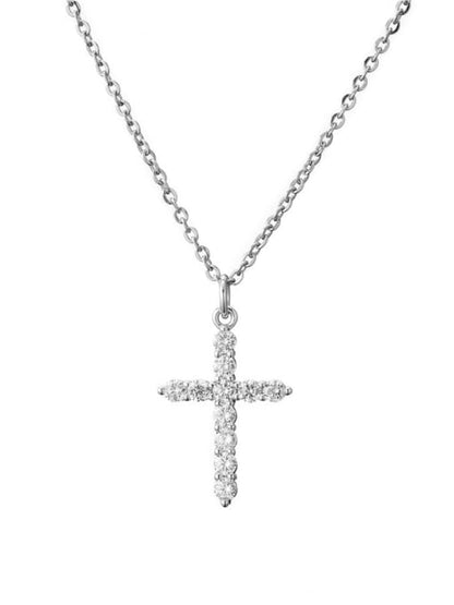 18K Gold Plated Fancy Cross Necklace - Twinkle Charm