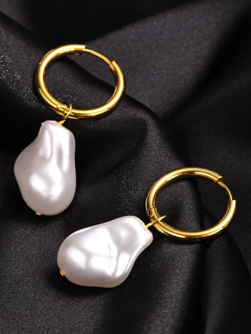 18K Gold Plated Freshwater Pearl Earring - Twinkle Charm