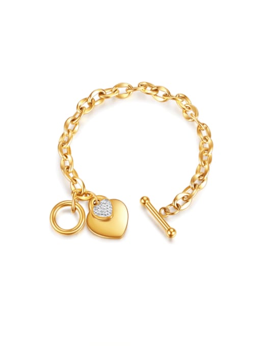 18K Gold Plated Heart Bracelet - Twinkle Charm