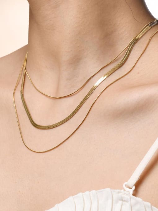 18K Gold Plated Minimalist Multi Strand Necklace - Twinkle Charm