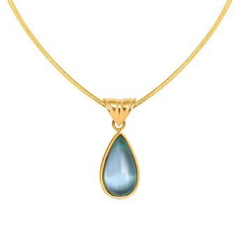 18K Gold Plated Luminous Teardrop Necklace - Twinkle Charm