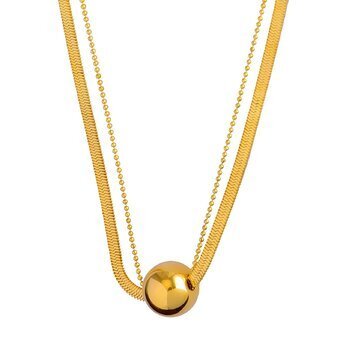 18K Gold Plated New Style Ball Pendant Necklace - Twinkle Charm